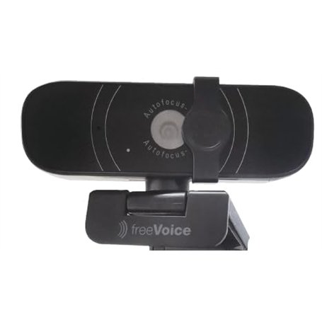 freeVoice Vision 350 Webcam I pour vidéoconférences I autofocus avec résolution 4k & Champ de Vision 74° I Caméra USB Profession