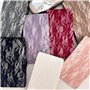 NIHENHAO Collants résille à motif pour femme - Bas creux en maille transparente - Dentelle - Couleur unie