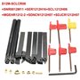 EsportsMJJ 7Pcs 12Mm Tige Tour Set Barre D'Alésage Tournage Kit Porte-Outils avec Inserts en Carbure