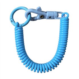 Haiki Porte-clés en spirale extensible, porte-clés rétractable à ressort hélicoïdal, porte-clés en alliage, porte-clés coloré po Haiki Porte-clés en spirale extensible