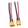 Oumefar 2 Pièces/Ensemble XT60 Femelle Mâle, RC de la Batterie Câble, Connecteur Adaptateur 14AWG Silicone Câble Fil RC Accessoi