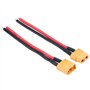 Oumefar 2 Pièces/Ensemble XT60 Femelle Mâle, RC de la Batterie Câble, Connecteur Adaptateur 14AWG Silicone Câble Fil RC Accessoi