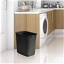 Acrimet Corbeille, Poubelle de bureau, 6,75 gallons / 27 quarts / 24 litres (en plastique) (couleur noire) (lot de 4)