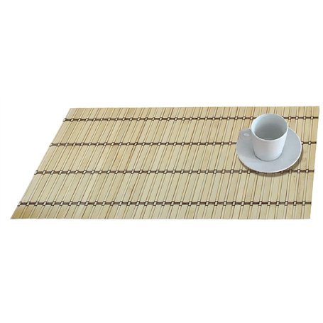 Set de table en bois de bambou 30 x 40 cm Beige