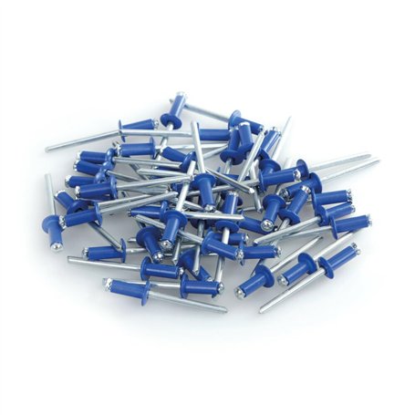 Lampa Lot de 50 rivets aveugles en aluminium pour support de plaque d'immatriculation - Bleu