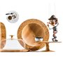 Alessi Mw24 Dressed in Wood Couvercle en Pmma avec Pommeau en Bois de Hêtre