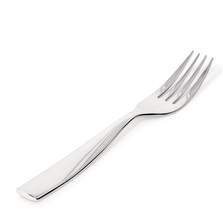 Alessi Mw03/5 Dressed Fourchette à dessert en Acier Inoxydable 18/10 Brillant avec Décoration en Relief