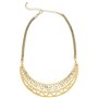Collier doré en forme de lune