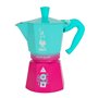 Cafetière Italienne Bialetti Bleu Rose Aluminium Thermoplastique 6 Tasses