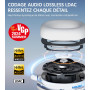 Edifier W830NB Casque Supra-auriculaire sans Fil avec ANC -45 DB, Batterie 94 Heures, Son Haute résolution LDAC, Audio Spatial,