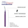 Brossettes interdentaires Pikdent - Noyau en acier revêtu et poils en Tynex - Taille 2 Mauve 0,5 Mm Cylindrique - 10 Brossettes