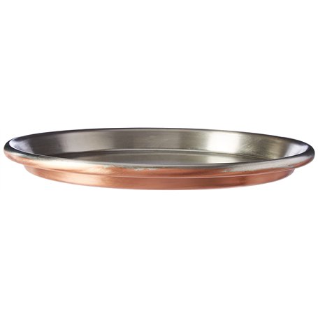 Vigor Blinky 94080-30 Plat à Four Rond en cuivre étamé Bord 3 cm Diamètre 30 cm