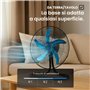 Wintem Ventilateur en acier 3 en 1 adaptable – idéal pour être utilisé comme ventilateur à plantaine, de table ou de mur – trois