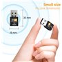 Clé WiFi USB Double Bande 2,4/5 GHz, antenne WiFi 600 Mbps, Plug and Play, Adaptateur réseau sans Fil pour PC/Ordinateur de Bure