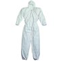 LEOFLA Combinaison de protection jetable anti-taches en polypropylène avec capuche et fermeture éclair
