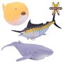 #sbabam Funny Box Legend of Animals - Sea Dominator, Animaux Jouets pour Enfants avec Cartes Incluses, 3 Pièces, Jeux pour Enfan