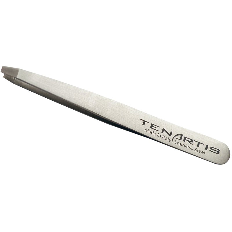 Pince à épiler Technic - Mors Droit Plat, Longueur 9 Cm - Argentée - Neuf