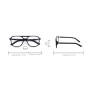 GianMarcoVenturi Lunettes de lecture Livourne Noir +2,50, Noir, 2.5 Diottria