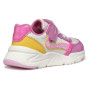 Geox J Loftus Girl A Basket, DK Pink/Yellow, 30 EU