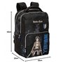 Attack on Titan URBAN BACKPACK ATTACHE DES GIGANTS COMIX ANIME, Noir, Taglia unica, Décontracté