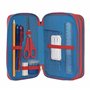 Franco Cosimo Panini Super Mario - Trousse d'école Officielle Super Mario, Trousse 3 Compartiments Enfant et Fille avec kit de P