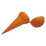 Cendrier de plage conique portable forme cône mer été coloré de poche (orange)