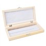 50 Pièces Boîte de Rangement pour Lame de Microscope Boîte de Rangement de Lames en Bois avec Non Polluant Outil de Rangement po