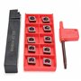 EsportsMJJ Sclcr1616H09 Porte-Outil De Tournage De Tour avec 10Pcs Ccmt09T304 Vp15Tf Ccmt32.51 Inserts De Carbure