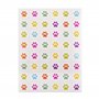 APLI Kids 19721 - Pochette de gommettes représentant des empreintes de chatons - Couleurs assorties. 6 feuilles d'autocollants "