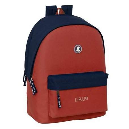 Cartable El Pulpo   Rouge Blue marine 31 x 44 x 18 cm