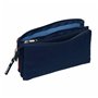 Trousse Fourre-Tout Triple El Pulpo   Rouge Blue marine 22 x 12 x 3 cm