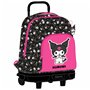 Cartable Kuromi Noir Fuchsia 33 x 45 x 22 cm