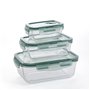Ensemble de Boîtes à Lunch Quid Minimal Vert verre 330 ml 800 ml 1