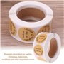 500pcs Kraft Handmade with Love Stickers Rond Handmade Adhésif Stickers Rouleau d'étiquettes Baking Sticker Self-Adhesive Label 