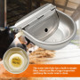 Abreuvoir Automatique pour Chien, Distributeur d'eau Potable pour BéTail avec Connecteur, Abreuvoir en Acier Inoxydable pour Vac