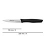 Couteau à trancher Arcos serie nova Noir Acier inoxydable polypropylène 10 cm