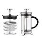 VIER - Cafetière française avec filtre LIZ 600 ml (22 oz) presse café, cafetière à piston. Verre Borosilicate Filtre inoxydable