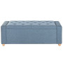 Banquette Home ESPRIT Bleu Polyester Bois 120 X 50 X 42 CM