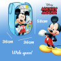 SUPERDIVER - Corbeille pliable Mickey Mouse - Licence officielle Disney - Idéale pour ranger les jouets et vêtements - 36x36x58