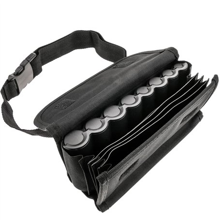 PrimeMatik - Sac banane porte monnaie et billets pour serveur avec monnayeur euro intégré et ceinturé