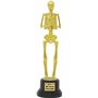 FIESTAS GUIRCA | Prix du Meilleur Costume Squelette (22 cm) - Décoration d'Halloween et Fêtes Costumées - Idéal pour Célébration