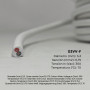75 mm² Blanc intérieur rouge/noir 25 m Type 03VV-F Câble double en cuivre flexible Cord