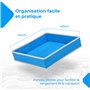 NK Jeu Sable Magique pour Enfants 2 3 4 5 6 Ans - Set de Construction pour Enfants avec 1.36kg Sable 2 couleurs et Bac à Sable d
