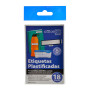 Lot de 18 Etiquettes Autocollantes Adhésives Plastifiées, Idéales pour Identifier Tout Objet, Résistantes au Lave-vaisselle et a
