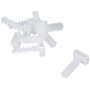 Sysfix Lot de 100 chevilles pour collier de serrage 6mm en nylon blanc