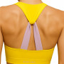 Haut de Sport pour Femme Black Limba Jaune Fitness