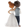 Dekora - Décoration Gâteau de Mariage | Figurine Mariés pour Gâteau de Mariage - Mariés avec Fleur
