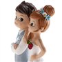 Dekora - Décoration Gâteau de Mariage | Figurine Mariés pour Gâteau de Mariage - Mariés avec Fleur