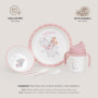 Coffret Repas Complet pour Bébé et Enfant · Music en rose · 5 Pièces