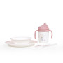 Coffret Repas Complet pour Bébé et Enfant · Music en rose · 5 Pièces